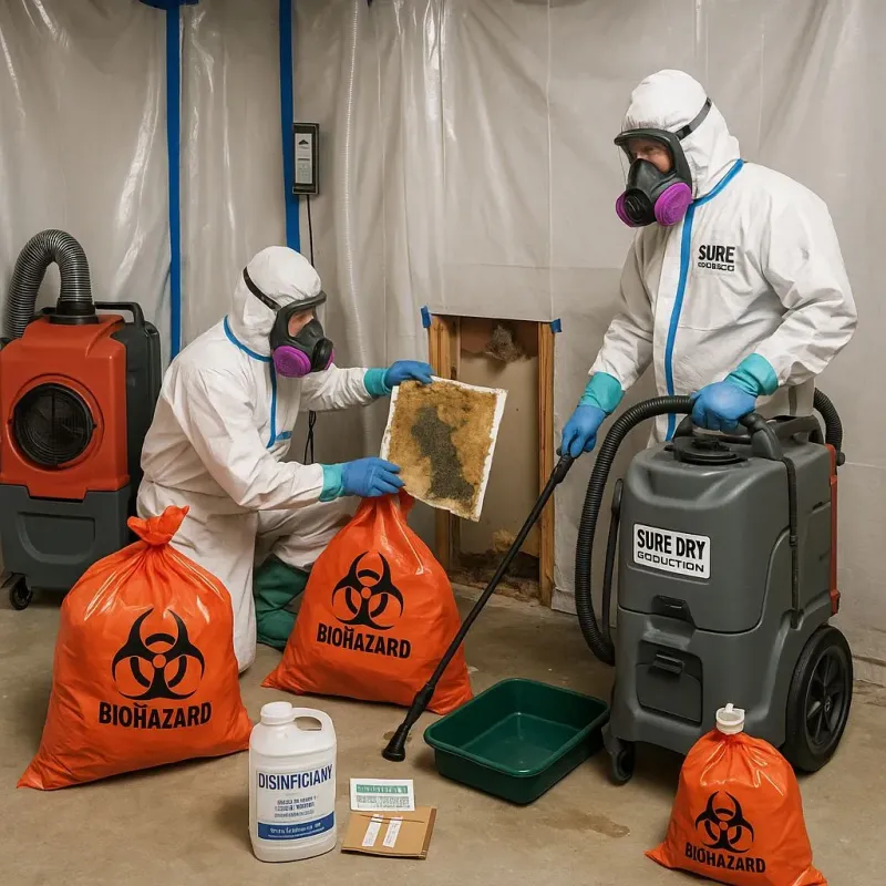 Contaminated Water Handling Protocols process in Lesage, WV